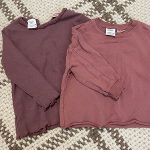 Zara Baby Girl Long Sleeve Shirts
